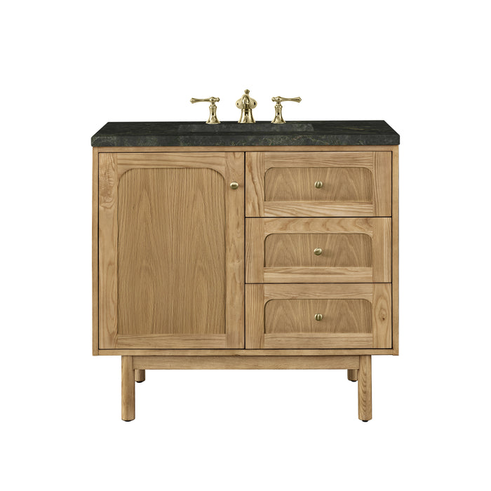 Laurent 36" Single Vanity, Light Natural Oak, w/ 3 CM Phantome Eclos Top