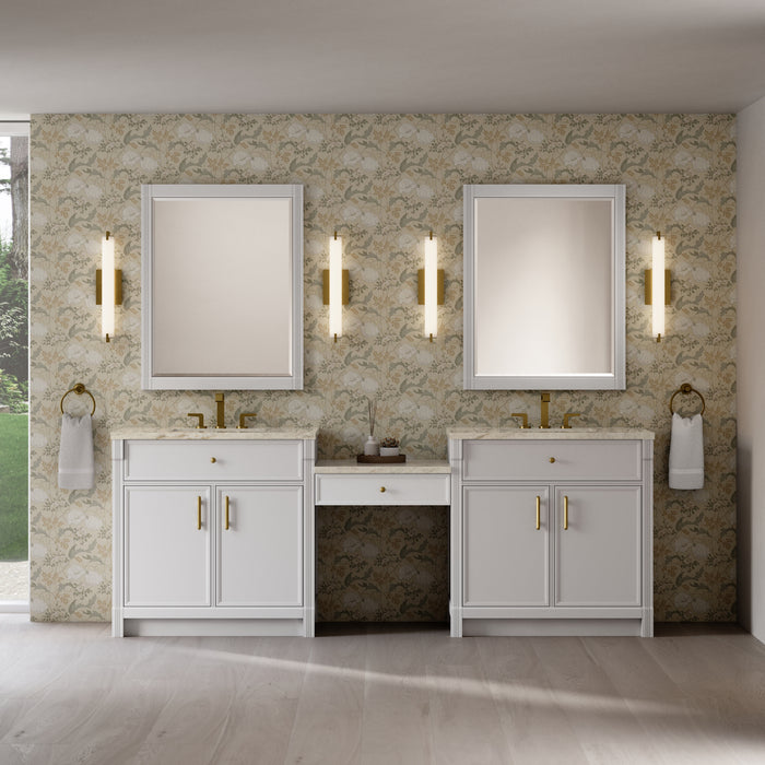 James Martin Vanities Bellshire 96" Dual Vanity Set with 24" Make-Up Counter