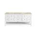 Breckenridge 72" Double Vanity, Whitewashed Oak, w/ 3 CM Phantome Eclos Top