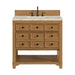 Malibu 36" Single Vanity, Amber Birch, w/ 3 CM Tajnar Eclos Top