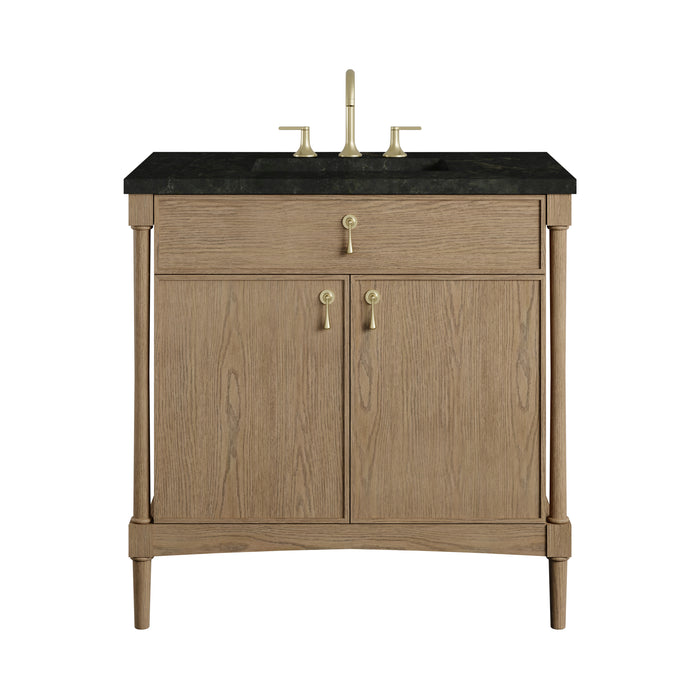 Kinnsden 36" Single Vanity, Weathered Oak w/ 3 CM Phantome Eclos Top