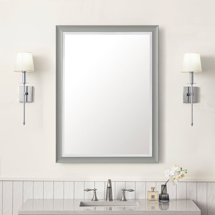 James Martin Glenbrooke 30" Mirror in Urban Gray, shown in a bathroom setting