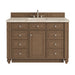 Bristol 48" Single Vanity, Saddle Brown, w/ 3 CM Phantome Eclos Top