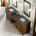 James Martin Vanities Bellshire 96" Dual Vanity Set with 24" Make-Up Counter