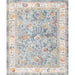 Pasargad Home Heritage Collection Power Loom L.Blue & Beige Area Rug pfh-04 5x8