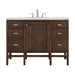 Addison 48" Single Vanity, Mid-Century Acacia w/ 3 CM Ethereal Noctis Silestone Top