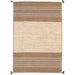 Pasargad Home Kilim Collection Hand-Woven Lamb's Wool Area Rug- 5' 2" X 7' 6" PHE-5 IVORY 5X8