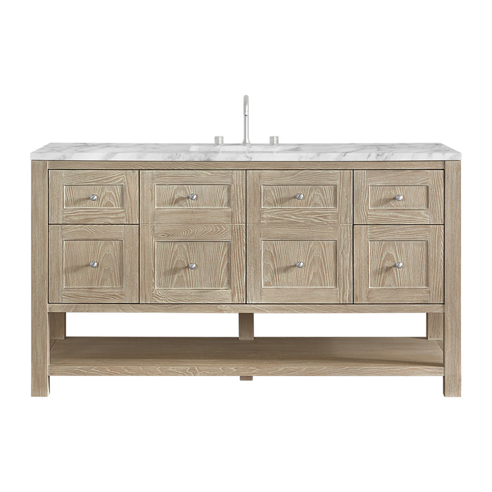 Breckenridge 60" Single Vanity, Smokey Celadon, w/ 3 CM Tajnar Eclos Top w/FreePower Wireless Charger