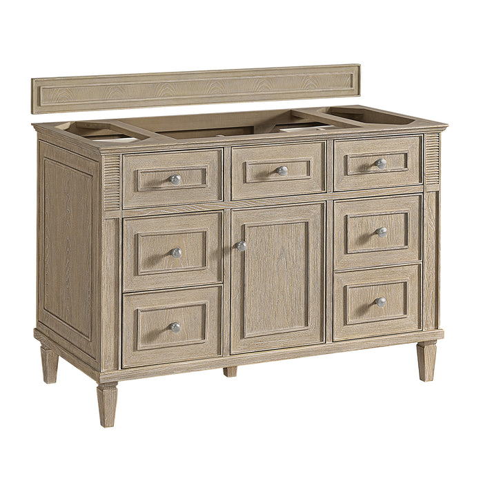 Lorelai 48" Single Vanity, Light Natural Oak w/ 3 CM Ethereal Noctis Silestone Top