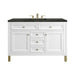 Chicago 48" Single Vanity, Glossy White, w/ 3 CM Phantome Eclos Top