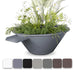 The Outdoor Plus 36" Cazo Powder Coated Planter & Water Bowl