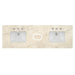 72" Double Top, 3CM Tajnar Eclos w/ Sink & FreePower Wireless Charger