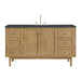 Laurent 60" Single Vanity, Honey Oak w/ 3 CM Siberian Silestone Top w/FreePower Wireless Charger