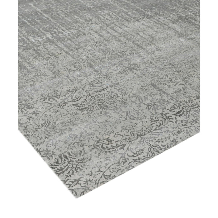 Pasargad Home Transitional Collection Hand-Knotted Silk & Wool Area Rug- 7' 11" X 9' 8" PMD-825C 8X10