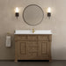 James Martin Brookfield 48" Single Bathroom Vanity in Pecan, shown in a bathroom setting