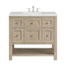 Breckenridge 36" Single Vanity, Whitewashed Oak w/ 3 CM Ethereal Noctis Silestone Top