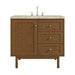 Laurent 36" Single Vanity, Honey Oak w/ 3 CM Tajnar Eclos Top