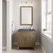 James Martin Chicago 30" Single Bathroom Vanity in Walnut Whisper, shown in a bathroom setting