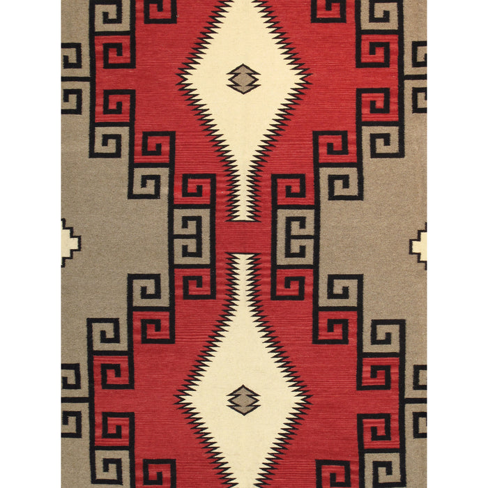 Pasargad Home Tuscany Collection Hand-Woven Wool Mocha Area Rug- 9' 0" X 12' 0" PNT-198 9x12