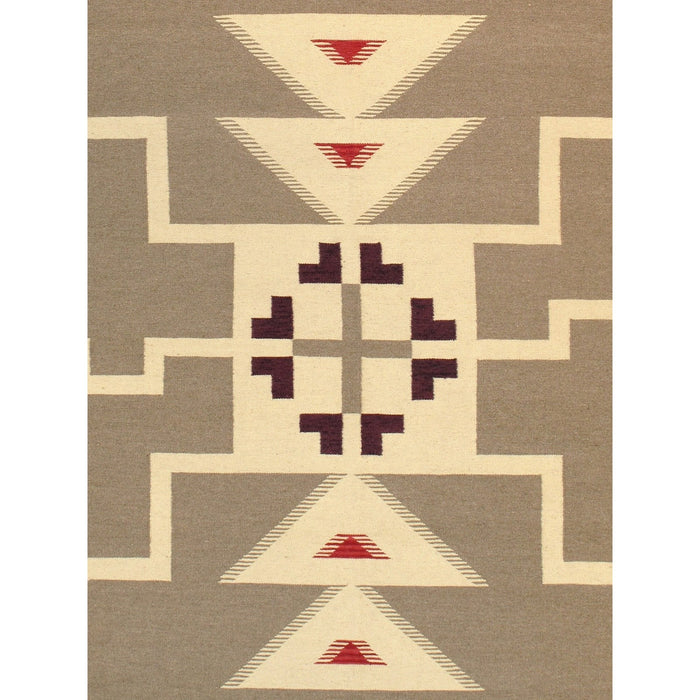 Pasargad Home Tuscany Collection Hand-Woven Wool Light Brown Area Rug- 8'11" X 12' 0" PNT-222 9X12
