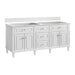 Lorelai 72" Double Vanity, Light Natural Oak w/ 3 CM Carrara White Marble Top