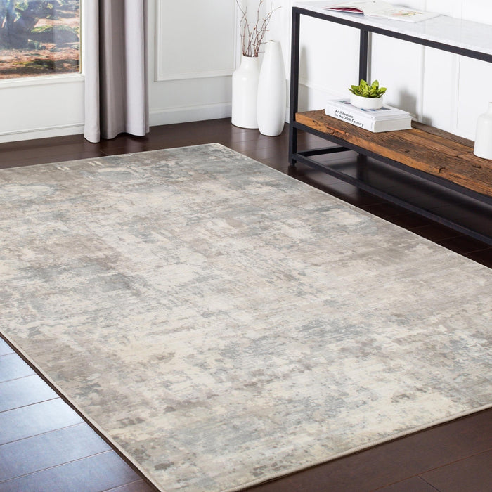 Pasargad Home Beverly Collection Hand-Loomed Bamboo Silk Area Rug- 6' 0" X 9' 0" , Grey/Multi pop-8318 6x9
