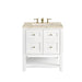 Breckenridge 30" Single Vanity, Bright White, w/ 3 CM Tajnar Eclos Top