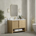 Marigot 48" Single Vanity, Sunwashed Oak, w/ 3 CM Tajnar Eclos Top w/FreePower Wireless Charger