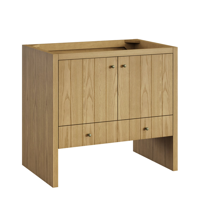 Hudson 36" Single Vanity Cabinet, Light Natural Oak