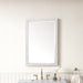 James Martin Callie 26" Mirror in White Mother of Pearl, shown in a bathroom setting