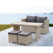 Whiteline Modern Living Abbie 4-Piece Outdoor Dining Collection