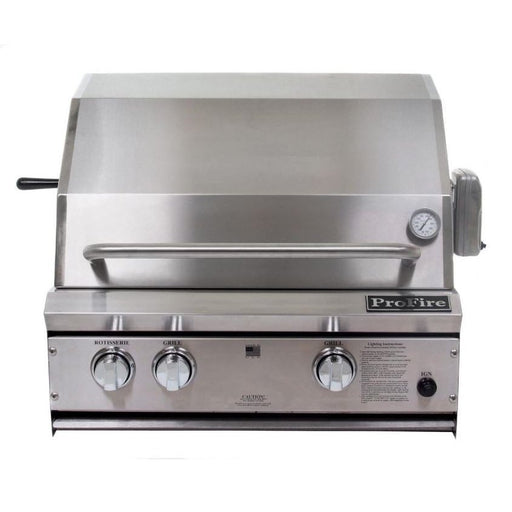 ProFire Briquette Series 27-Inch Built-In Grill With Rotisserie