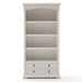NovaSolo Provence Bookcase in Classic White Finish CA607