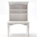 NovaSolo Provence Secretary Desk with Hutch White T771