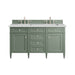 Brittany 60" Double Vanity, Smokey Celadon, w/ 3 CM Phantome Eclos Top