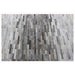 Pasargad Home Galaxy Hand-Loomed Silver Cowhide Area Rug- 5' 0" X 8' 0" PTX-1960 5x8