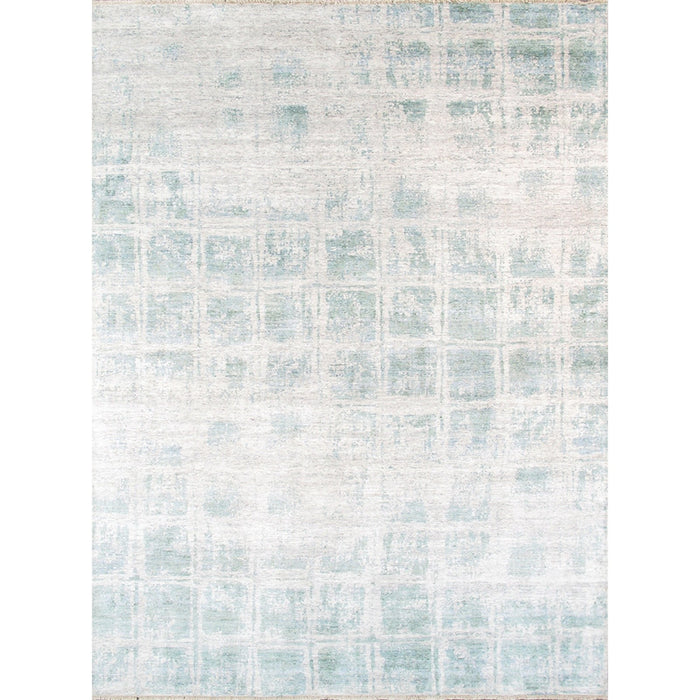 Pasargad Home Modern Collection Hand-Knotted Silk Runner- 3' 1" X 8' 5" PV-5 3.01X8