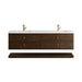 Allamari 72" Double Vanity, Dune Mist w/ 3 CM White Zeus Silestone Top