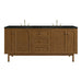 Laurent 72" Double Vanity, Honey Oak w/ 3 CM Phantome Eclos Top