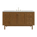 Laurent 60" Single Vanity, Honey Oak w/ 3 CM Lime Delight Silestone Top