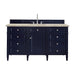 Brittany 60" Single Vanity, Urban Gray, w/ 3 CM Tajnar Eclos Top