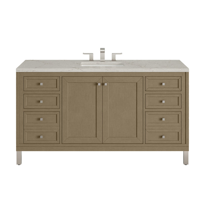 Chicago 60" Single Vanity, Walnut Whisper