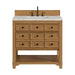 Malibu 36" Single Vanity, Amber Birch w/ 3 CM Victorian Silver Top
