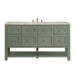 Breckenridge 60" Single Vanity, Light Natural Oak w/ 3 CM Parisien Bleu Top w/ FreePower Wireless Charger