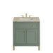 Chicago 30" Single Vanity, Smokey Celadon, w/ 3 CM Tajnar Eclos Top