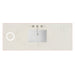 60" Single Top, 3CM Siberian Silestone w/ Sink & FreePower Wireless Charger