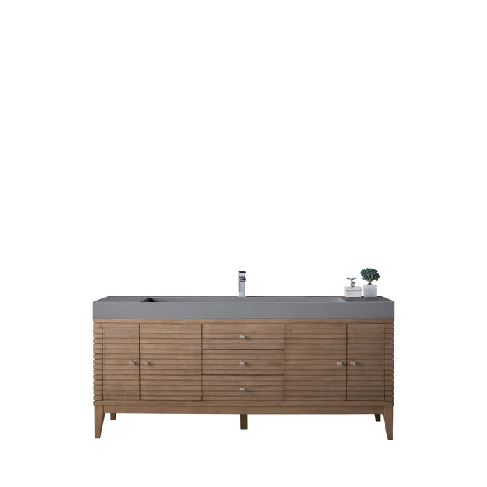 James Martin Vanities Linear 72" Single Bathroom Vanity