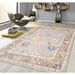 Pasargad Home Oushak Collection Hand-Knotted Wool Area Rug- 8' 0" X 10' 1" , Blue/Grey psf-07 8x10
