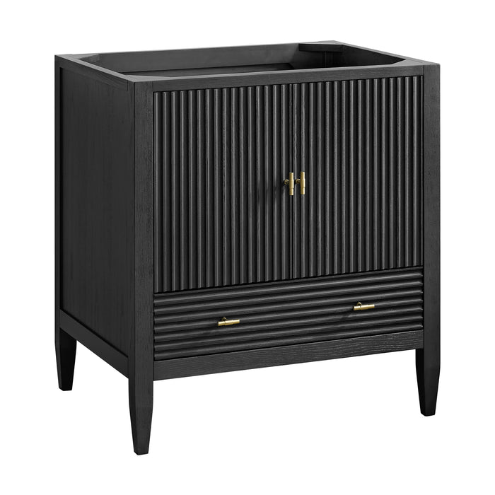 Myrrin 30" Single Vanity Cabinet, Carbon Oak