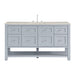 Breckenridge 60" Single Vanity, Smokey Celadon, w/ 3 CM Tajnar Eclos Top